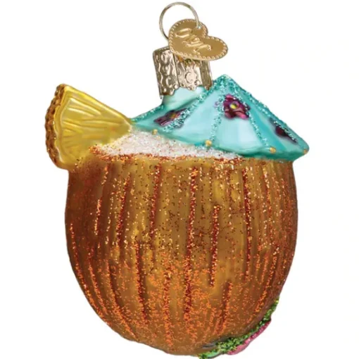 Shop Old World Christmas Tropical Coconut Drink Ornament -