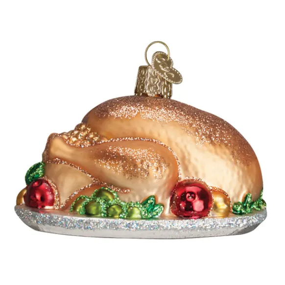 Best Sale Old World Christmas Turkey Platter Ornament -