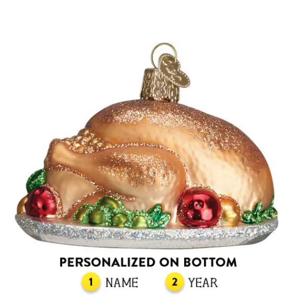 Best Sale Old World Christmas Turkey Platter Ornament -