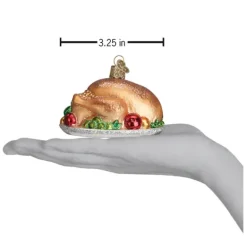 Best Sale Old World Christmas Turkey Platter Ornament -