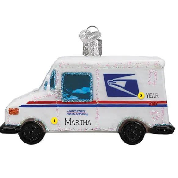 Best Sale Usps Mail Truck Ornament - Transportation