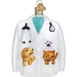 Best Old World Christmas Veterinarian's Coat Ornament -