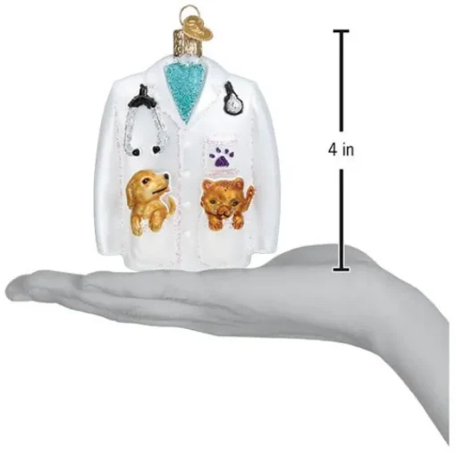 Best Old World Christmas Veterinarian's Coat Ornament -