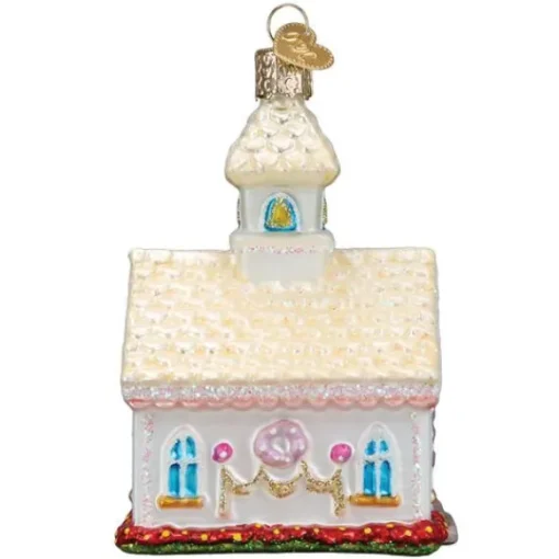 Online Wedding Chapel Ornament - Engaged, Wedding, & Anniversary
