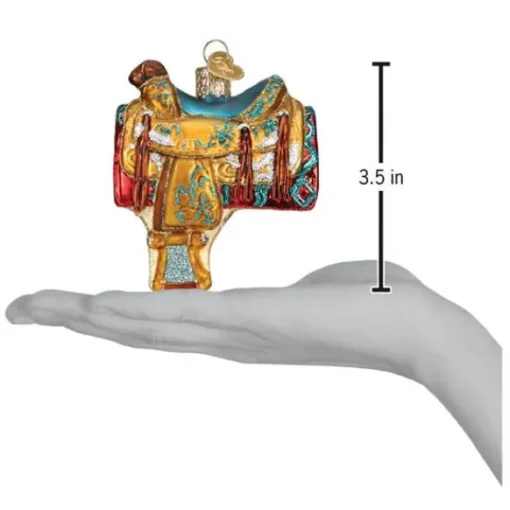 New Western Saddle Ornament - Horse & Farm