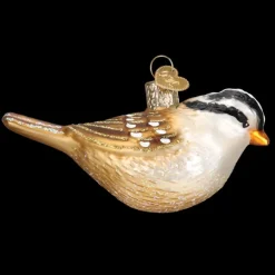 New White Crowned Sparrow Ornament - Garden, Birds & Insects