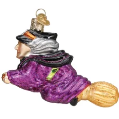 Cheap Witch On Broomstick Ornament - Halloween