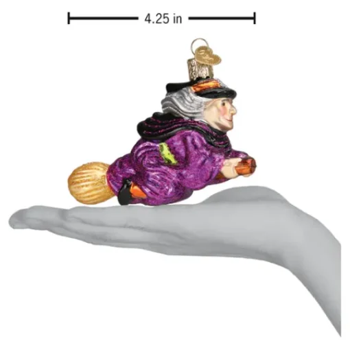 Cheap Witch On Broomstick Ornament - Halloween