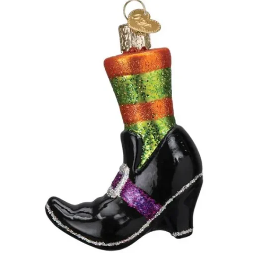 Outlet Witches Shoe Ornament - Halloween