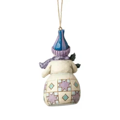 Clearance Wonderland Snowman With Holly Ornament - Jim Shore