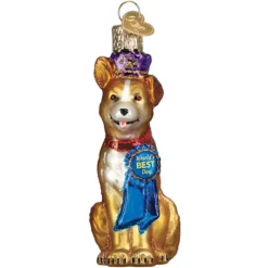 Outlet Old World Christmas World's Best Dog Ornament -